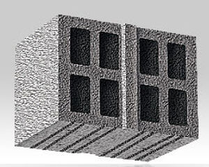 中空石積みブロック - Normaplan - BISOTHERM - 屋内壁用
