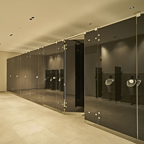 硬化ガラス製トイレ用キュ－ビクル - NOXX&reg; SMART - KEMMLIT-Bauelemente GmbH - トイレ用 / 公共施設用 / 耐湿気性