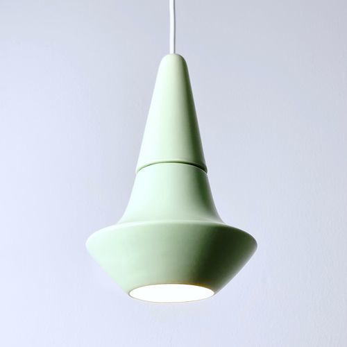 ペンダントランプ - SMALL LIGHT 1.0_matte mint - neo - セラミック製 / ミニマリストデザイン / コード付き