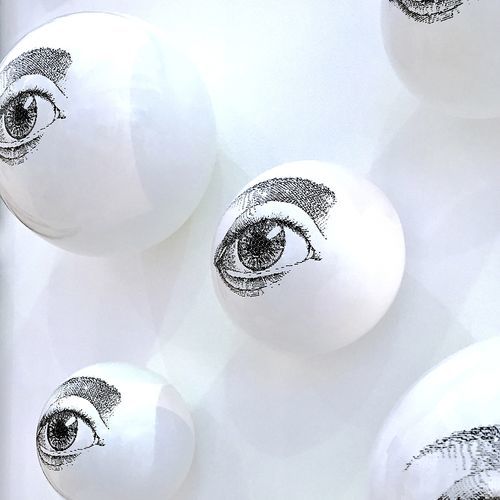 セラミック製彫刻 - EYE_15 - neo - 壁面 / ホテル用 / 白色