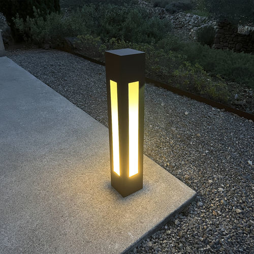 庭用照明ポール - BN 080 - aralia - LYX luminaires - 公共スペース用 / 現代風 / ステンレス製