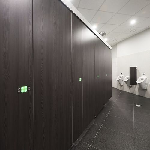 ラミネートトイレ用キュ－ビクル - LOOK&WAVE  - Schaefer-Trennwandsysteme - トイレ用 / 公共施設用