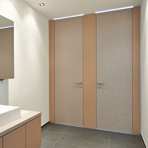HPLトイレ用キュ－ビクル - SVFG40 ALTUS - Schaefer-Trennwandsysteme - トイレ用 / 屋内用