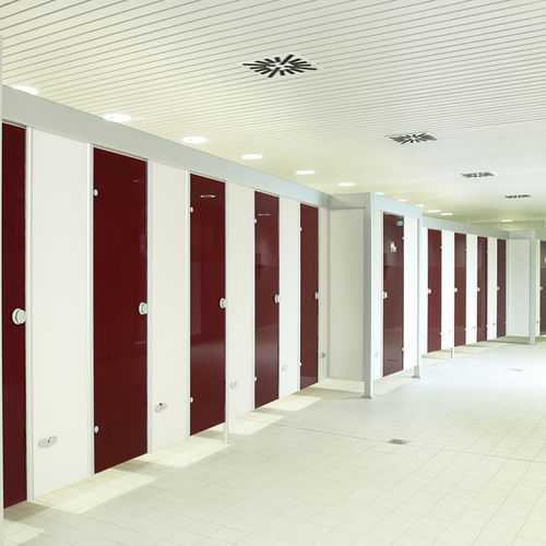 スチール製トイレ用キュ－ビクル - VKH13 - Schaefer-Trennwandsysteme - トイレ用 / 公共施設用