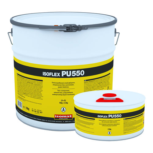 テラス屋根用液状防水加工 - ISOFLEX-PU 550 - ISOMAT S.A. - 中庭用 / バルコニー用 / バスルーム用