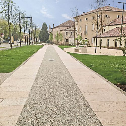 コンクリート製床材 - ITALIANTERRAZZO® - ISOPLAM SRL - 天然石 / 大理石ビーズ製 / 屋外用