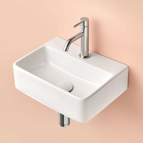 カウンタートップ型洗面器 - COSENZA - SANYCCES - セラミック製 / 正方形 / 穴1つ