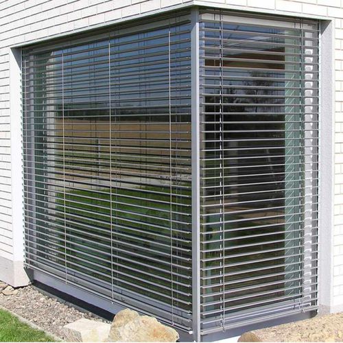 アルミニウムブリーズ・ソレイユ - BRISE SOLEIL ORIENTABLE Z90 - MARITON - スチール製 / 外壁用 / 窓用