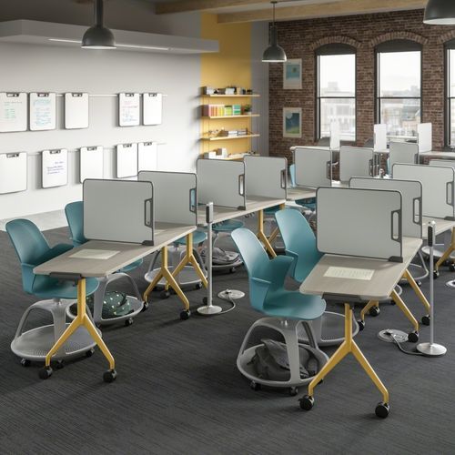 現代風教室用テーブル - VERB - Steelcase - プラスチック製 / 金属製 / パーティクルボード