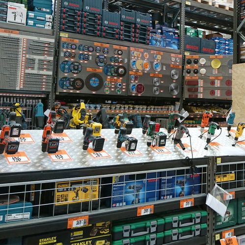 業務用整理棚 - D.I.Y. & BUILDER’S MERCHANTS - La Fortezza S.p.A. - 商品用 / 金属製 / モジュール式