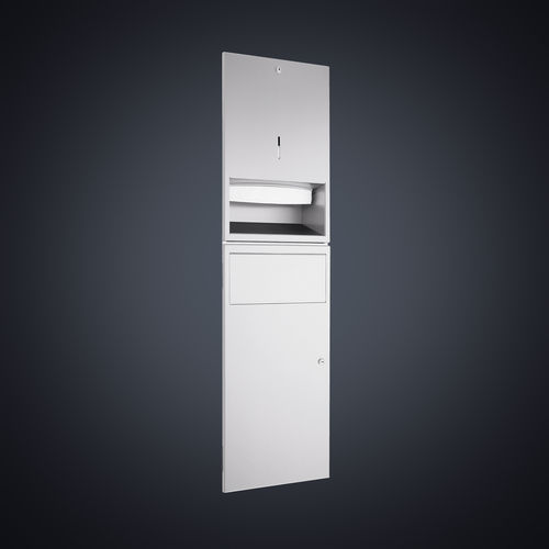 壁取り付け式ペーパータオルディスペンサー - DP4306 - Dolphin Solutions Ltd - 金属製 / ゴミ箱付き