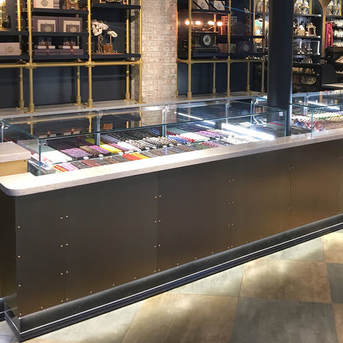 カウンター冷蔵陳列ケース - GEM R4 - Oscartek - 店用 / ステンレススチール製 / 引き戸付き