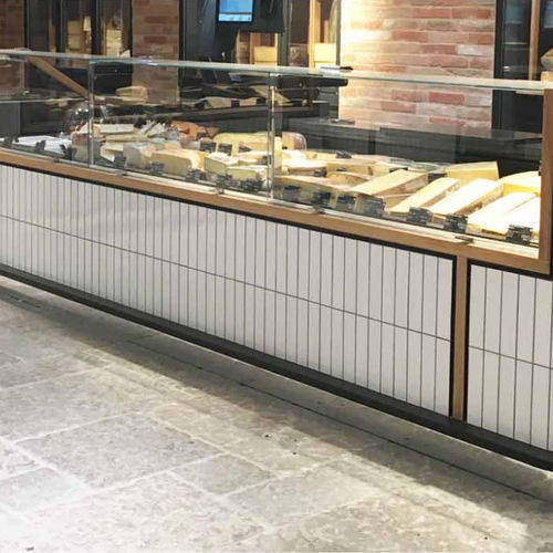 カウンター冷蔵陳列ケース - ROSA PRO CHEESE - Oscartek - 店用 / ステンレススチール製 / 引き戸付き