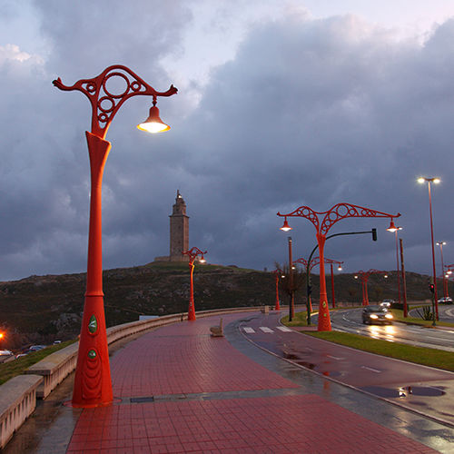 都会風街灯 - A CORUÑA - Setga - アール ヌーヴォー / 金属製 / 1つ