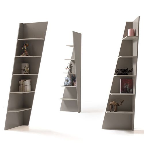 現代風本棚 - Esquina - My Home Collection - ラッカー塗装MDF / 白色 / 黒色
