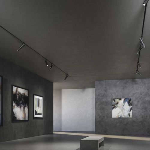 LEDレール式可動照明 - TERES PRO ART - Esse-ci - 円形 / 金属製 / 美術館