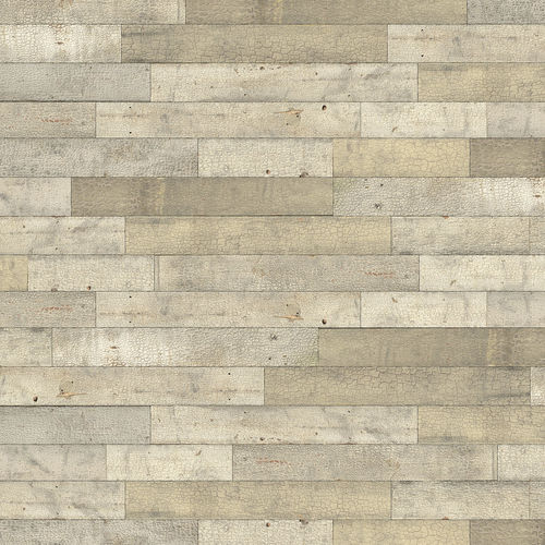 屋内用壁面装飾材 - TREND DESIGN - WHITE CRACKLE 57 - SUN WOOD by Stainer - 木製 / テクスチャード仕上げ / プリント柄