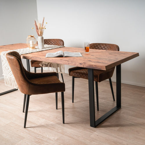 現代風ダイニングテーブル - SUN WOOD ALTHOLZTISCH - MODELL TIROL 02 - SUN WOOD by Stainer - 木製 / 金属脚 / 長方形
