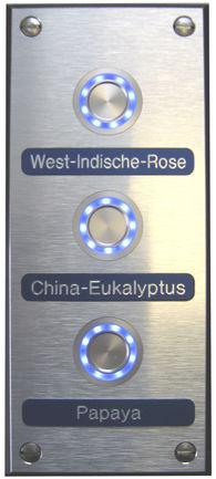 プッシュ式スイッチ - ALU-DIBOND WITH ILLUMINATION - WDT - Werner Dosiertechnik