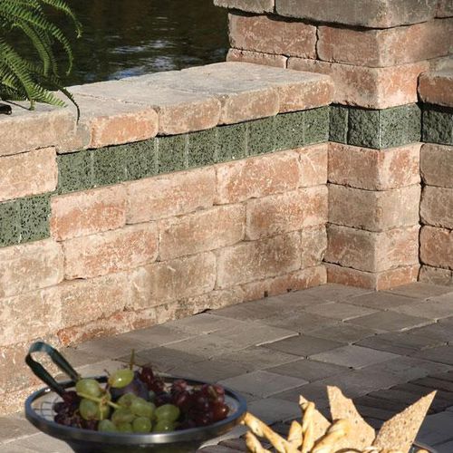 ソリッドコンクリートブロック - BRUSSELS DIMENSIONAL STONE® - UNILOCK - ガーデンフェンス用 / 擁壁用 / 柱用