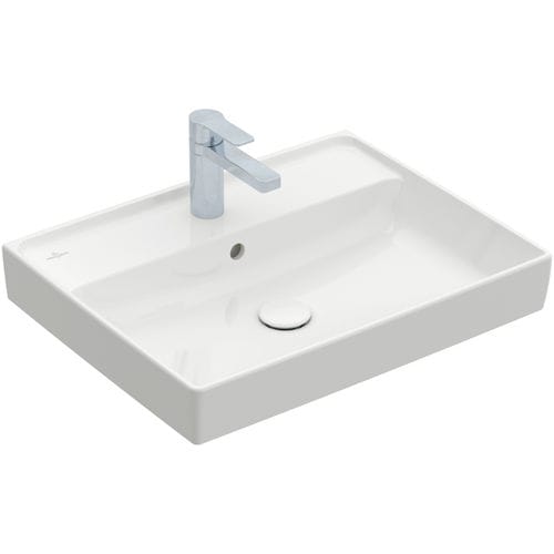壁取り付け式洗面器 - COLLARO : 4A336G - Villeroy & Boch/ビレロイ&ボッホ - セラミック製 / 長方形 / 現代風
