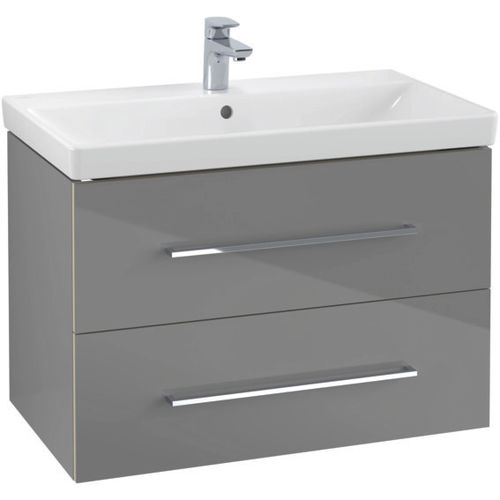 壁掛け式洗面台 - AVENTO : A89100 - Villeroy & Boch/ビレロイ&ボッホ - 木製 / 現代風 / 引き出し付き