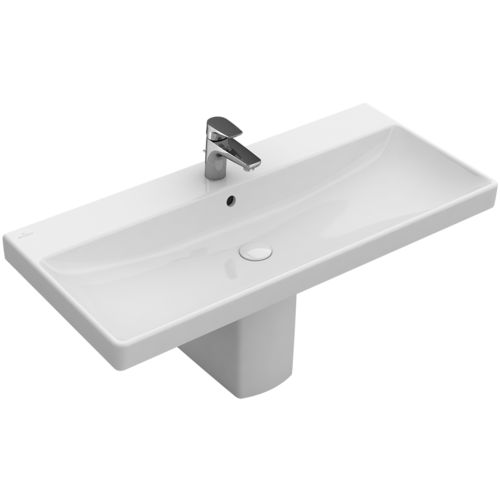 組み込み型洗面器 - AVENTO : 415680 - Villeroy & Boch/ビレロイ&ボッホ - セラミック製 / 長方形 / 現代風