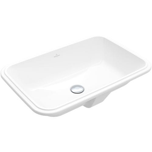 台下洗面器 - ARCHITECTURA: 5A7760 - Villeroy & Boch/ビレロイ&ボッホ - セラミック製 / 正方形 / 穴なし