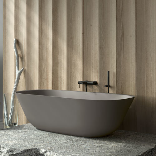 楕円形浴槽 - UBQ175ANH7F200V - Villeroy & Boch - 自立式 / 住居用 / クォーツ複合材製