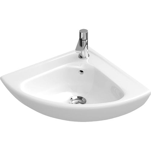壁掛け式洗面台 - O.NOVO: 732740 - Villeroy & Boch/ビレロイ&ボッホ - コーナータイプ / 磁器製