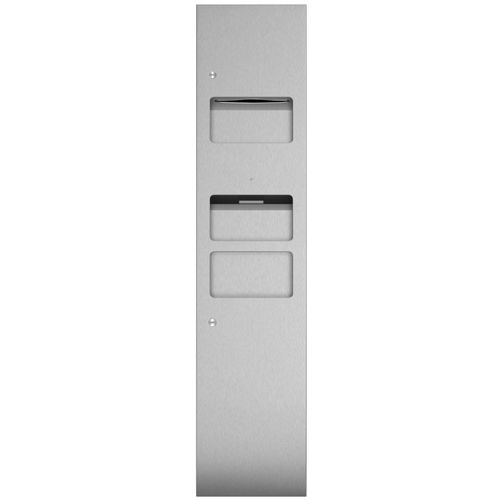 組み込み式ペーパータオルディスペンサー - T510 - Duten - ステンレススチール製 / ゴミ箱付き / 内蔵ハンドドライヤｰ付き