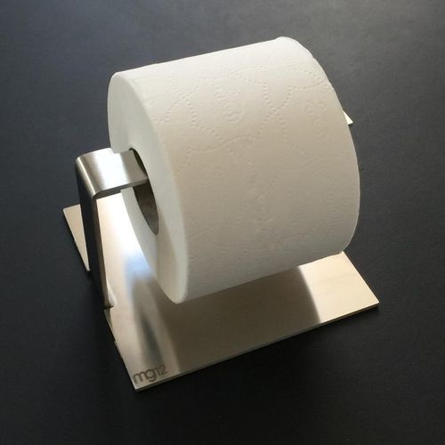 壁取り付け式トイレットロール紙保持具 - FRANZ - mg12 - ステンレス製 / 黒色 / サテン