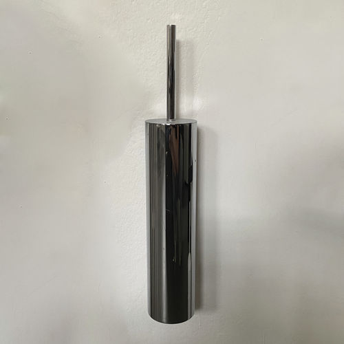 ブラッシュドステンレススチールトイレブラシホルダー - DEEP - mg12 - クロム真鍮製 / ポリッシュステンレススチール製 / ブラッシュステンレススチール