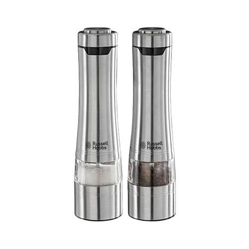 セラミック製塩と胡椒入れ - CLASSICS - RUSSELL HOBBS - ブラッシュドステンレススチール