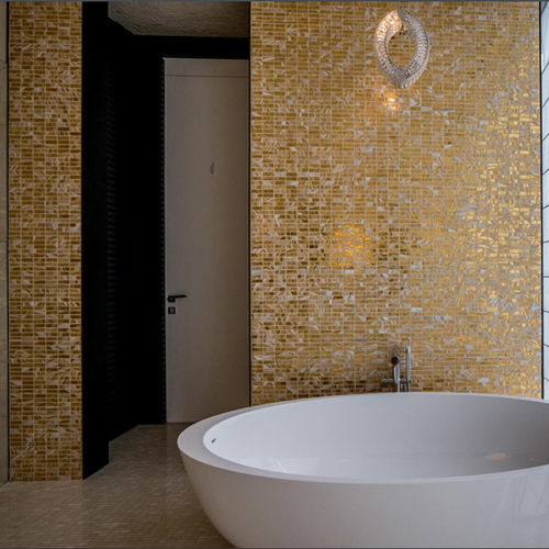 ムラノガラス製モザイク - GOLD - D.I. Più srl - ANDRETTO DESIGN - 高光沢 / 屋内用 / 壁面