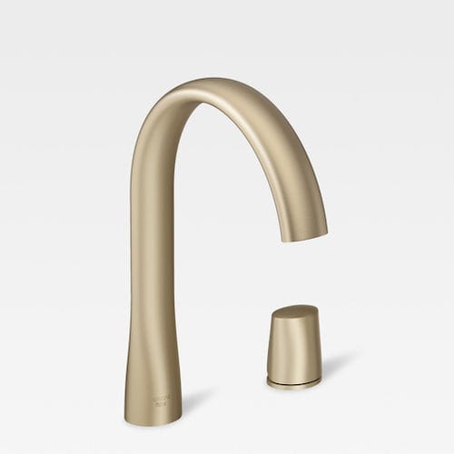 洗面器用混合水栓 - A5A3876VS0 - Armani / Roca - カウンタートップ / クロムメッキ金属 / バスルーム用