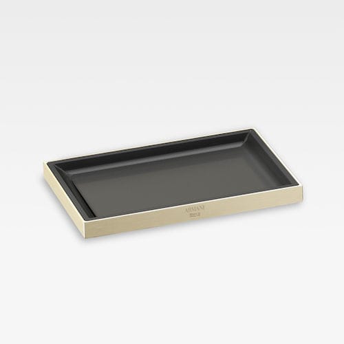 カウンタートップ上石鹸トレイ - A816621001 - Armani / Roca - 金属製 / バスルーム用 / クロームめっき
