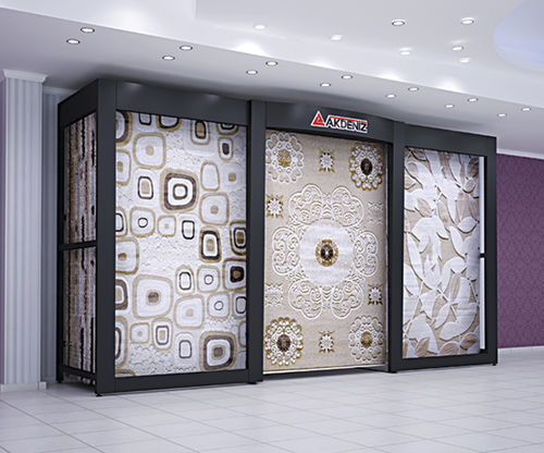 金属製カーペット陳列棚 - 103 - AKDENIZ Display Systems - 店用