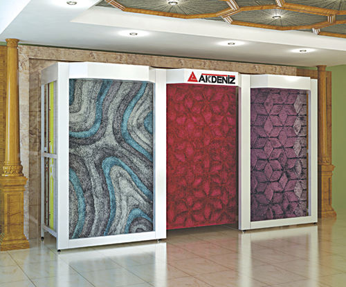 金属製カーペット陳列棚 - 104 - AKDENIZ Display Systems - 店用