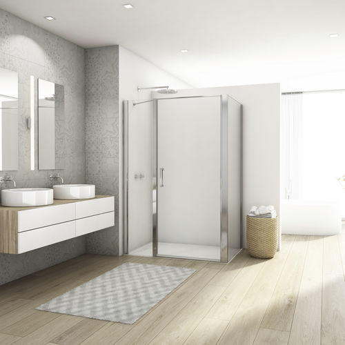 回転式シャワースクリーン - DIVERA D22T31 + D22F1 - Ronal - コーナータイプ / アルコ－ブ用 / securit®ガラス