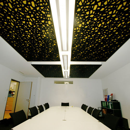 仮天井用吸音パネル - PRADER DAVOS - Bruag Design Factory AG - MDF / 長方形 / 業務用
