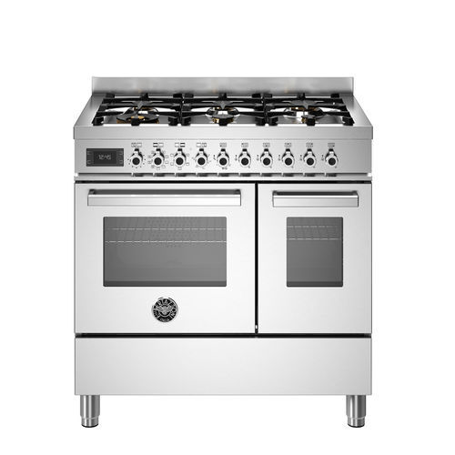 ガスオーブン付きコンロ - PRO96L2EXT - Bertazzoni - 電動式 / 業務用 / 6口