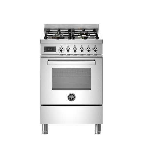 ガスオーブン付きコンロ - PRO64L1EXT - Bertazzoni - 電動式 / 業務用 / 4口