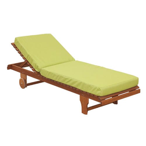 現代風サマーベッド - PACIFIC 600 SUN LOUNGER - Woodline Shade Solutions - 木製 / 庭用 / キャスター付き