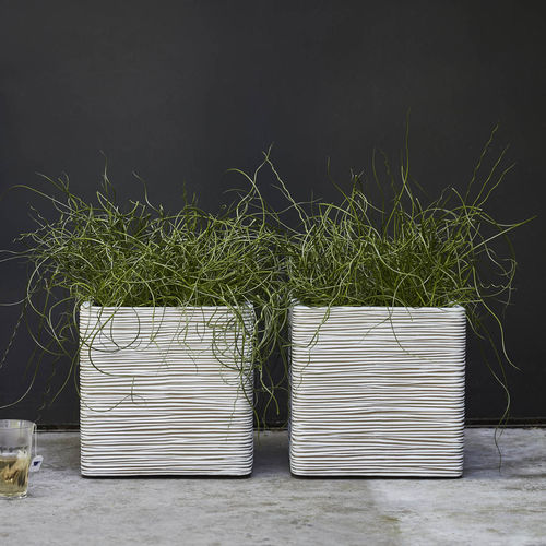 プラスチック製プランター - NATURE : RIB - Capi - 長方形 / 正方形 / 現代風