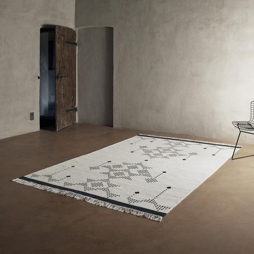 現代風絨毯 - LUA - LINIE DESIGN A/S - 柄付き / ニュージーランド産ウール製 / ビスコース製