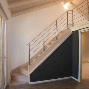 L字型階段 - 50 - ESCALIER DESIGN 14 - 木製ステップ / 木枠 / 現代風