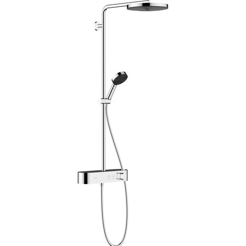 クローム仕上げシャワーコラム - PULSIFY S 260 1JET - hansgrohe - 壁取り付け式 / 現代風 / ハンドシャワー付き