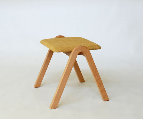 現代風スツール - A - Miyazaki Chair Factory - 木製 / 布張り / 積み重ね式