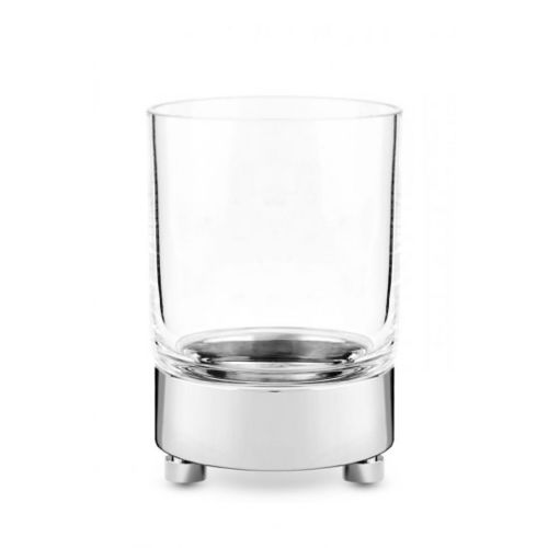 業務用歯ブラシ置き - CRYSTAL GLASS, BRASS CHROME PLATED - Klomfar GmbH